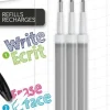 Bic Gel-Ocity Illusion Pyyhittava Gelikyna Musta Tayttosailio 3Kpl