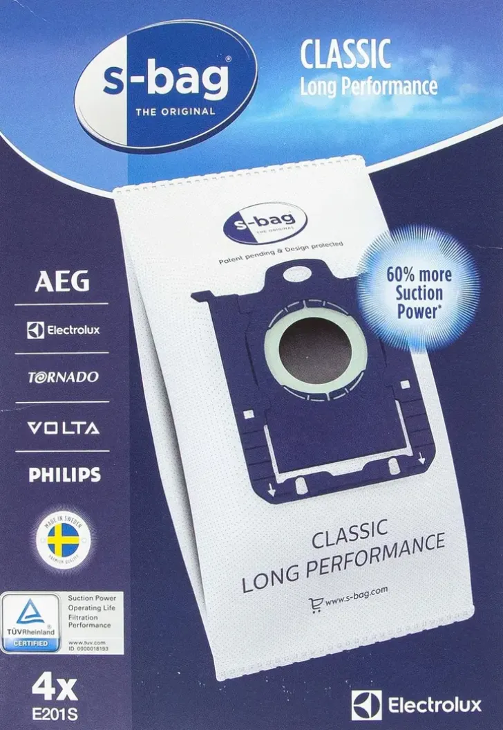 Electrolux Polypussi S-Bag Classic Long Performance E201S 4 Kpl
