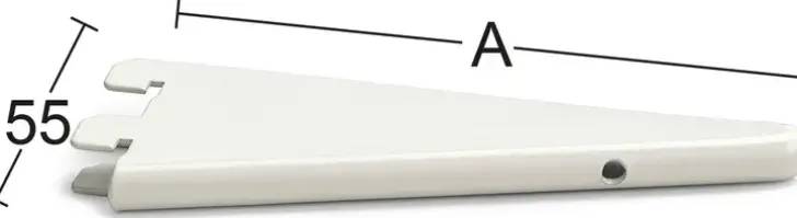 Habo U-Kannatin 611 25Cm Valkoinen