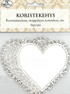 J.K. Primeco Koristekehys Sydan Valkoinen 5Kpl/Pkt