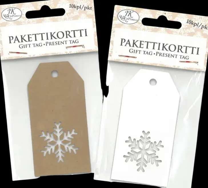 J.K. Primeco Pakettikortti Lumihiutale 10 Kpl