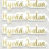 J.K. Primeco Tekstitarra Hyvaa Joulua Kultafolio 2 Ark
