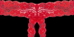 Kyra Avohaarastringit S/M Red
