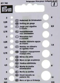 Prym Puikkomittari Neulepuikoille