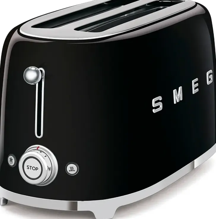 Smeg Tsf02Bleu 4-Viipaleen Leivanpaahdin Musta