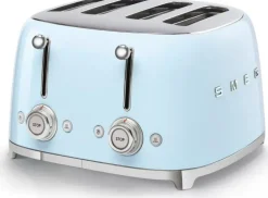 Smeg Tsf03Pbeu 4-Viipaleen Leivanpaahdin Sininen
