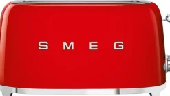 Smeg Tsf02Rdeu 4-Viipaleen Leivanpaahdin Punainen