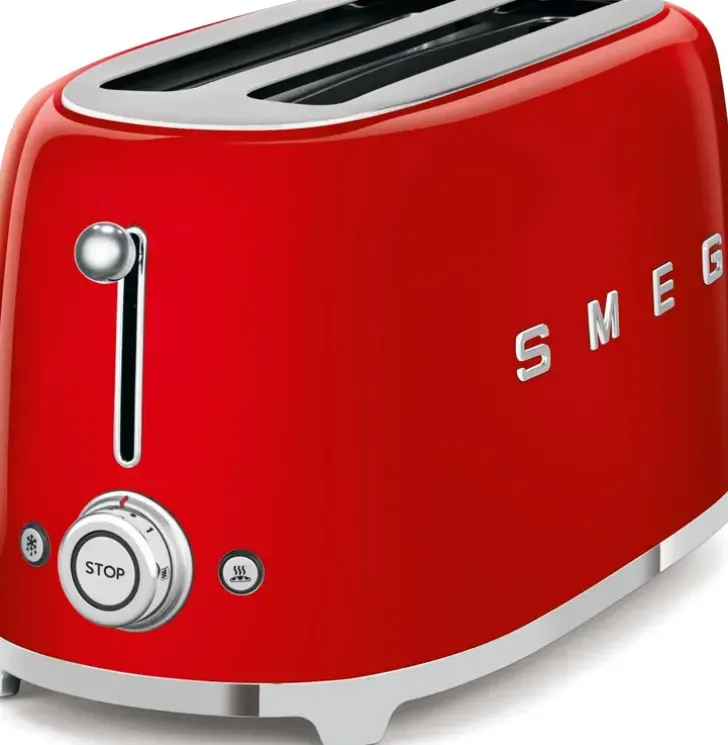 Smeg Tsf02Rdeu 4-Viipaleen Leivanpaahdin Punainen