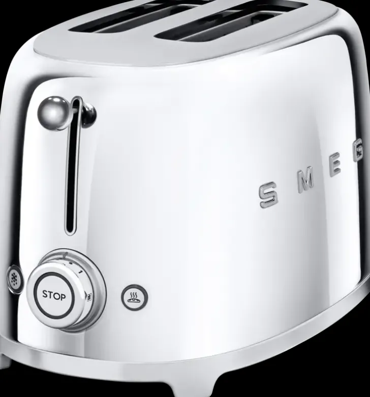Smeg Tsf01Sseu 2-Viipaleen Leivanpaahdin Kromi