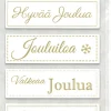 Tekstitarralajitelma Joulu Kulta Foil 2Ark/Pkt