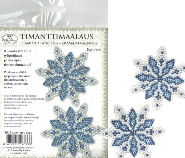 Timanttimaalaus Lumihiutale 2Kpl/Pkt